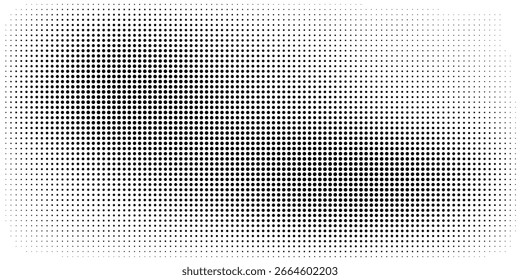 Texture of black dots on white background. Monochrome halftone comic. modern