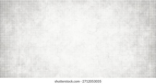 Textura de puntos negros sobre fondo blanco. Cómic de semitono monocromo

