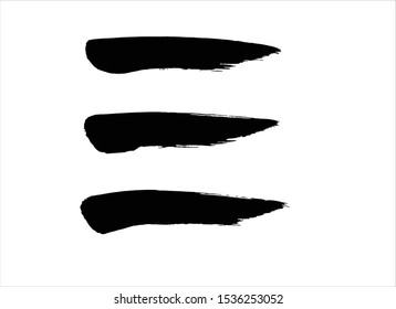 texture black ink paint stroke background vector