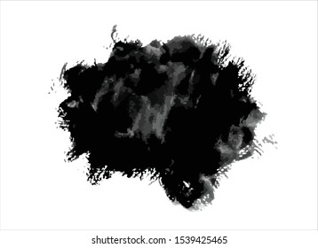 texture black ink paint stroke background vector