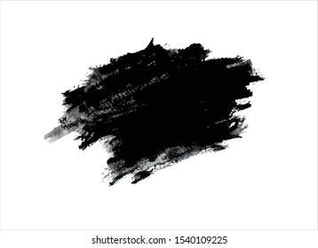 texture black ink paint stroke background vector