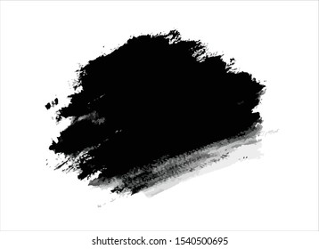 texture black ink paint stroke background vector