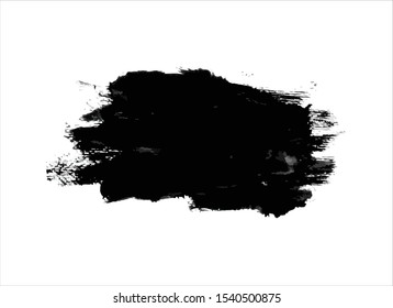 texture black ink paint stroke background vector