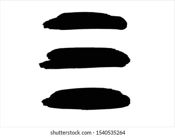 texture black ink paint stroke background vector