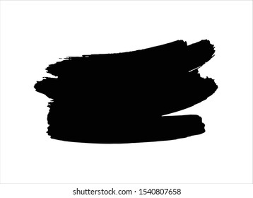 texture black ink paint stroke background vector