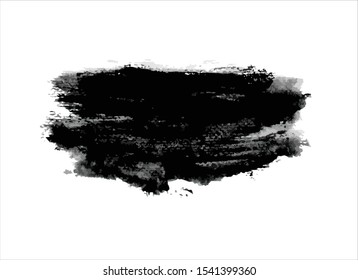 texture black ink paint stroke background vector