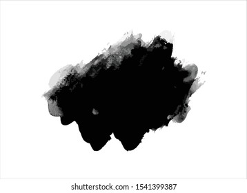texture black ink paint stroke background vector
