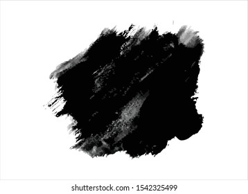 texture black ink paint stroke background vector