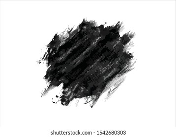 texture black ink paint stroke background vector