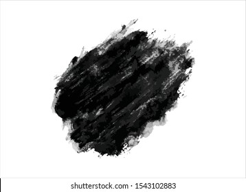 texture black ink paint stroke background vector