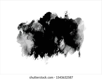 vectorial de fondo de trazo de pintura negra de textura