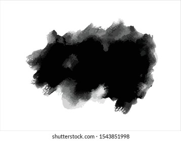 texture black ink paint stroke background vector