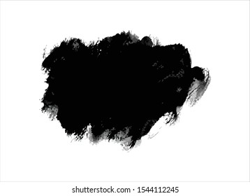 texture black ink paint stroke background vector
