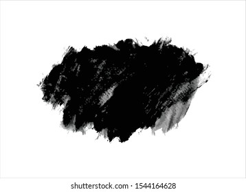 texture black ink paint stroke background vector