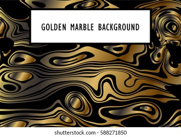 Texture of black marble with golden stains.