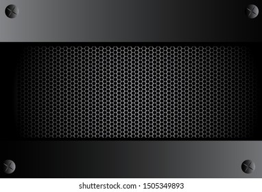 TEXTURE BLACK METAL BACKGROUND VECTOR