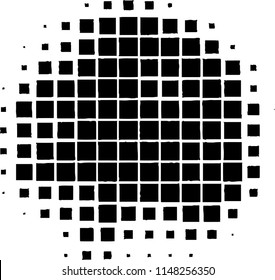 Texture of black squares on white background