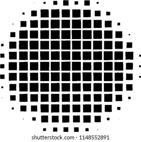 Texture of black squares on white background