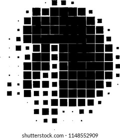 Texture of black squares on white background