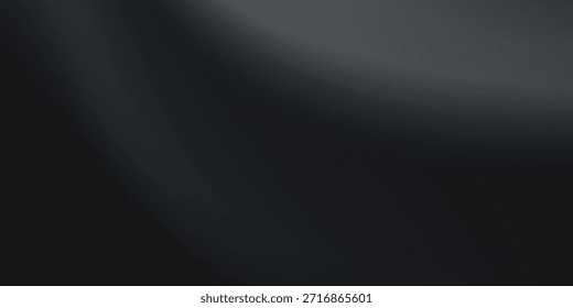 Sala de estudio de textura negra. Limbo fondo de foco gris oscuro. Abstractas telón de fondo 3D para la presentación del producto. Escena de pared mínima. Escaparate, arte