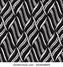 Texture with black and white bands _2_. Seamless vector illustration eps 10.