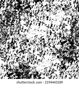 The texture is black and white from dirt, chips, scuffs