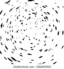 Texture, black and white distress spots scatter splashing storm on white abstract background vector illustration