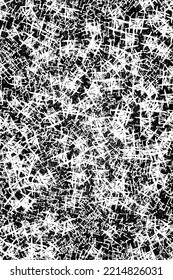 La textura es en blanco y negro con arañazos. Patrón de superficie rota fondo sucio