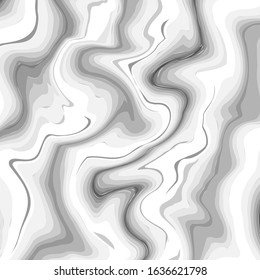 Texture of black and white striped marble. Vector illustration