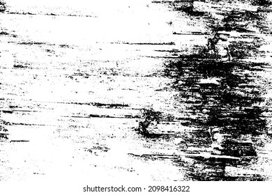 The texture is black and white. Worn surface. Grunge pattern of dust, dirt, scratches, chips