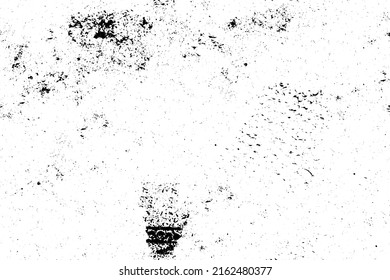 The texture is black and white. Worn surface. Grunge pattern of dust, dirt, scratches, chips