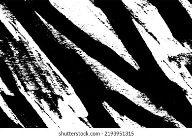 Die Textur ist schwarz-weiß. Abgetragene Oberfläche. Grunge Muster aus Staub, Schmutz, Kratzern, Pommes frites