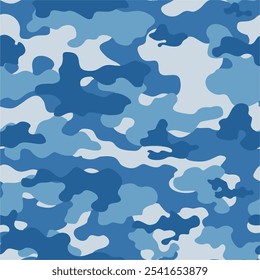 
texture blue camouflage background, vector classic pattern, modern background for textiles