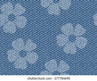 Texture of blue jeans