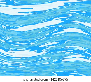 Texture of blue water. Vector illustration