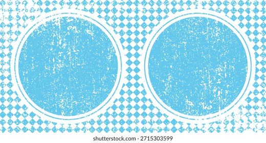 Textura con rombo azul y blanco. Anuncio sin costuras para la tela del Bayern. Patrón bávaro del Oktoberfest de Vector.