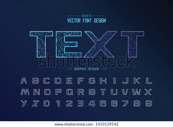 グランジ背景にテクスチャの太字のフォントとアルファベットのベクター画像 デザインの書体の文字と数字 グラフィックテキスト のベクター画像素材 ロイヤリティフリー