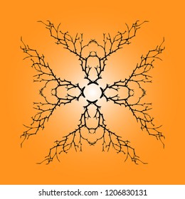 texture of branches, vector abstract background, design element, creative pattern,