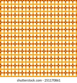 Texture of brown - yellow squares on a light background. Vector illustration.