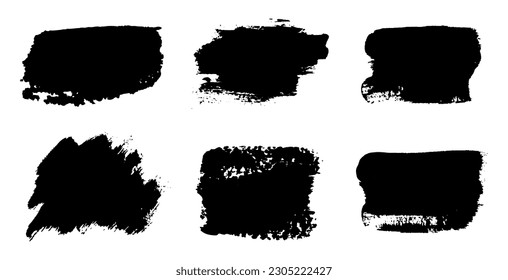 Texturpinselset. Grunge Hintergrund für das Banner. Vektorgrafik.