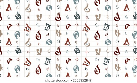Texture brush shapes Hand drawn pattern background designs