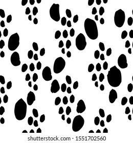 Texture brush stroke, title, spots vector pattern. Black and white.