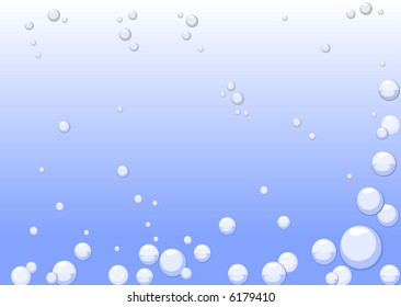 Texture of bubbly water