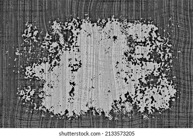 Textur von Einbruch, Leinwand. Dunkler Vektorhintergrund, brüchiger Rahmen.