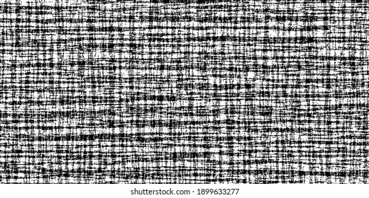 Texture Of Burlap, Canvas. Vector Background, Shades Of Gray. 