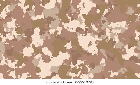 Fondo de árbol de textura. Camuflaje militar moderno. Patrón militar sin costuras para la ropa. Volante líquido beige. Caqui multicolor para tela. Ilustración vectorial. 