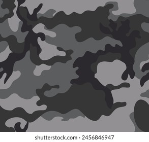 
Texture camouflage gray background, repeat pattern, military uniform, urban street design