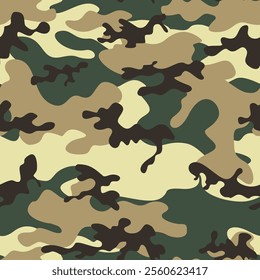 
texture camouflage light seamless background, repeat military pattern, forest print for hunting