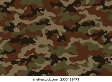 
texture camouflage modern green pattern, repeat background, army design vector illustration
