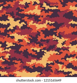 Texture camouflage seamless pattern. Abstract modern camo military and hunting endless background. Vector illustration.